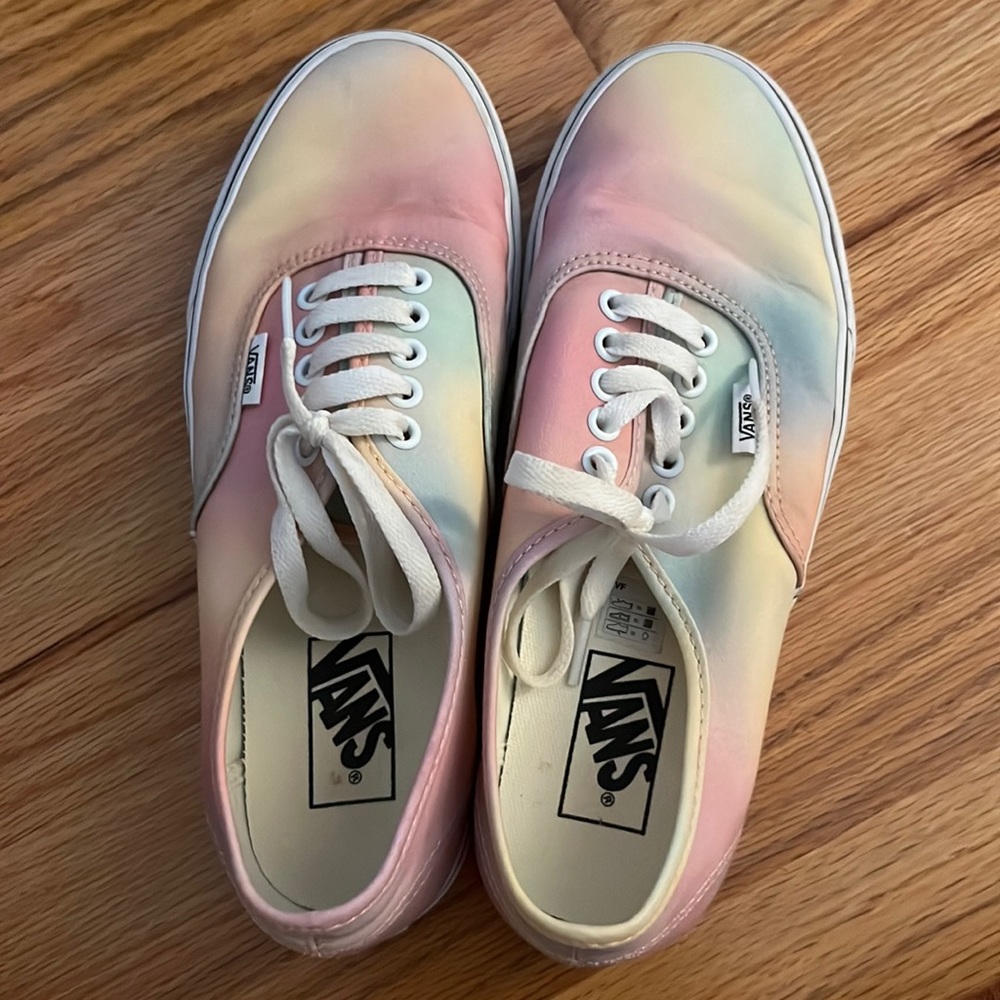 tie dye ombre vans